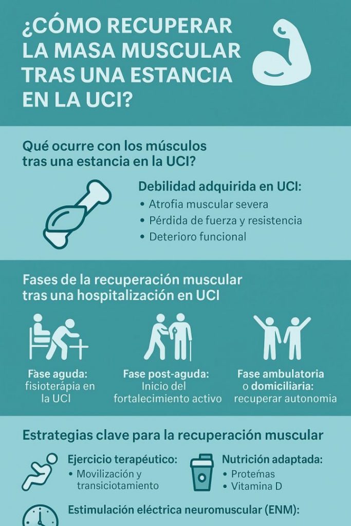 Fases de la recuperación muscular tras una hospitalización en UCI